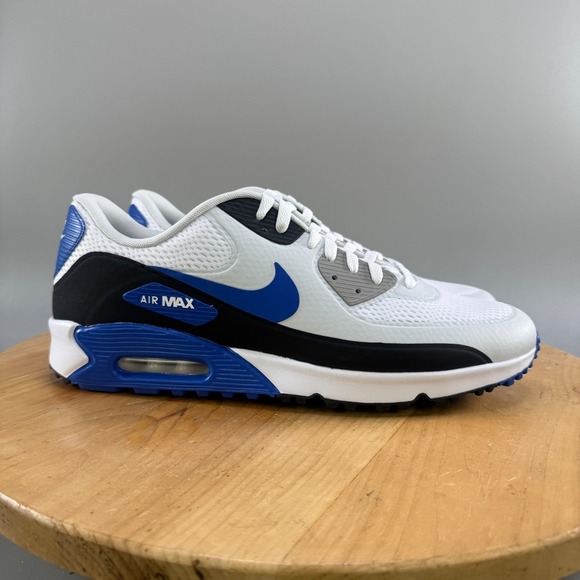 Nike Other - Nike Air Max 90 Golf Mens Size 14 Shoes White Royal Blue Spikeless DX5999-141